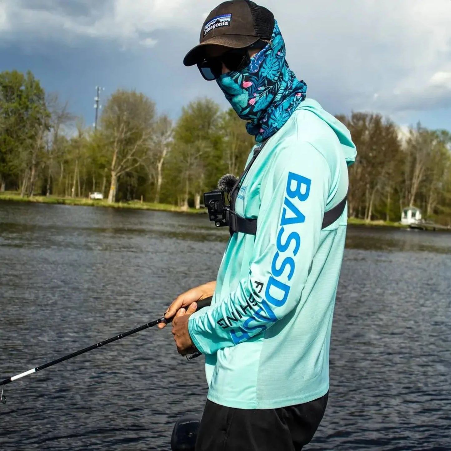 UPF 50+ Men's UV Sun Protection Long Sleeve Hooded Fishing Shirts