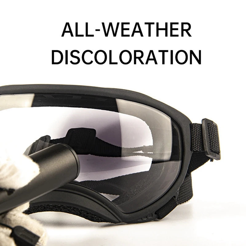 A45G-Color Changing Pet Glasses, Dog Goggles, Size Dog Sunglasses, Snow Glasses, UV Dog Sunglasses