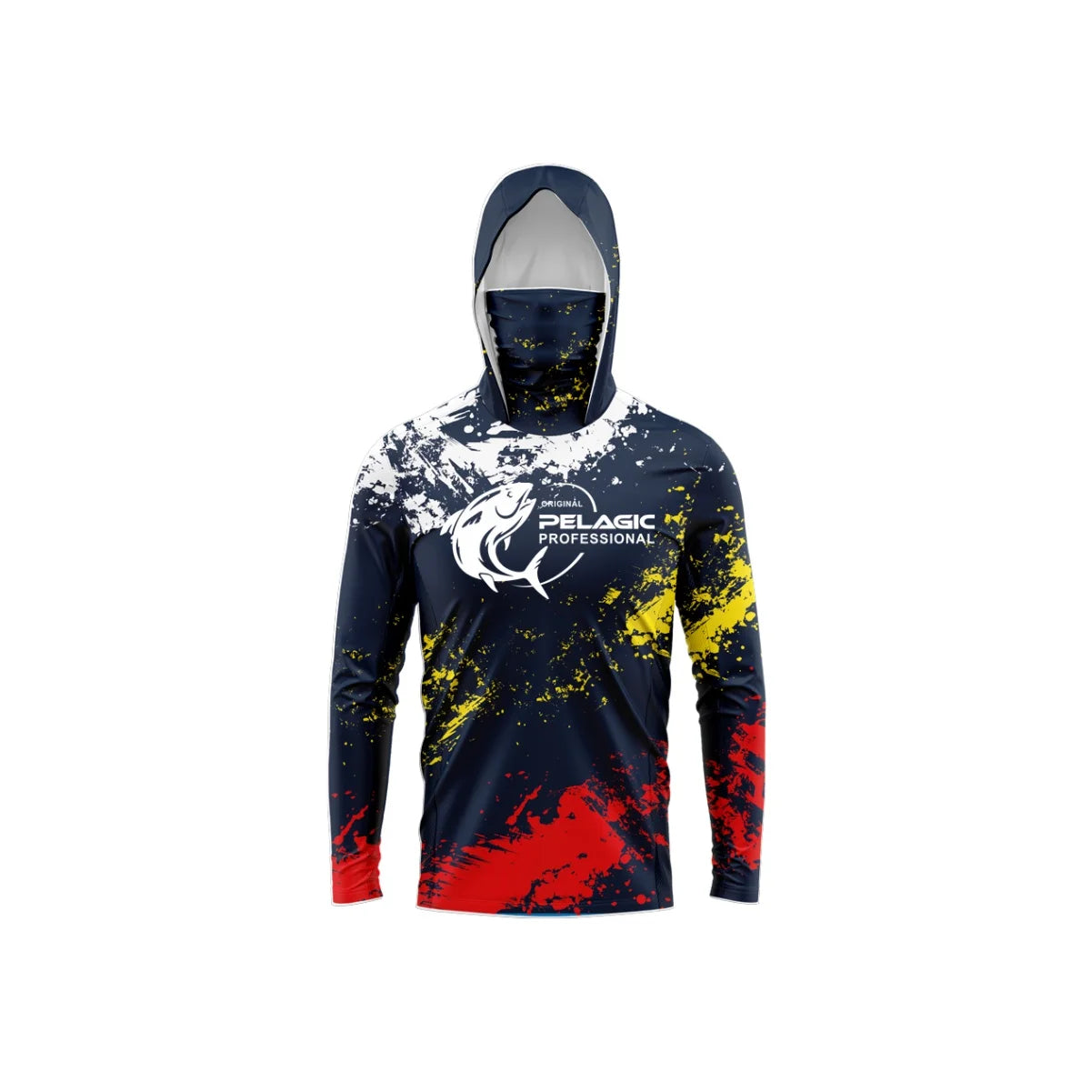 original pelagic professional Men Hood Fishing Shirt long sleeve fishing t shirt uv protection Fishing Apparel