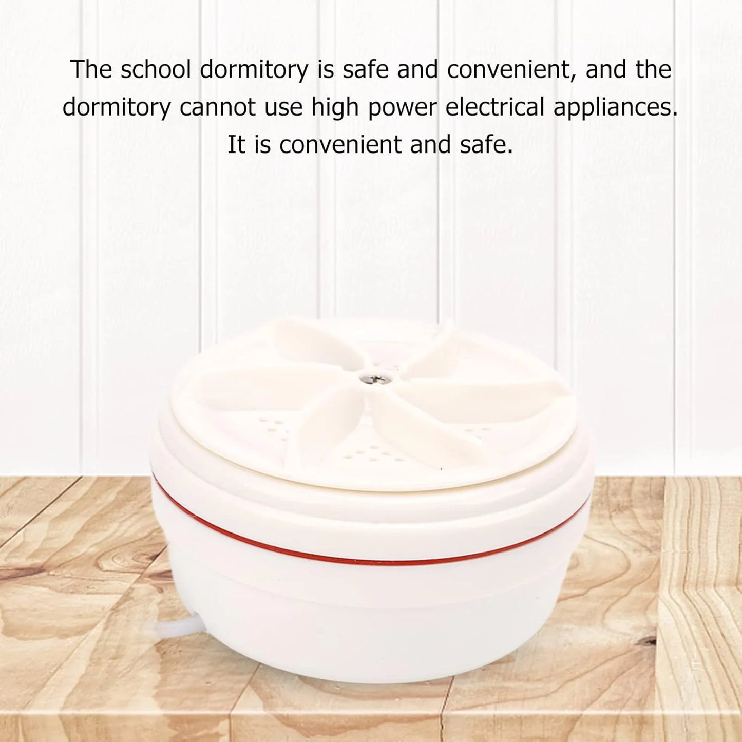 Mini Laundry Washing Machine, Portable Ultrasonic Turbine Washer Small Automatic Cleaning Washer with Fixed Suction Cup for Stu