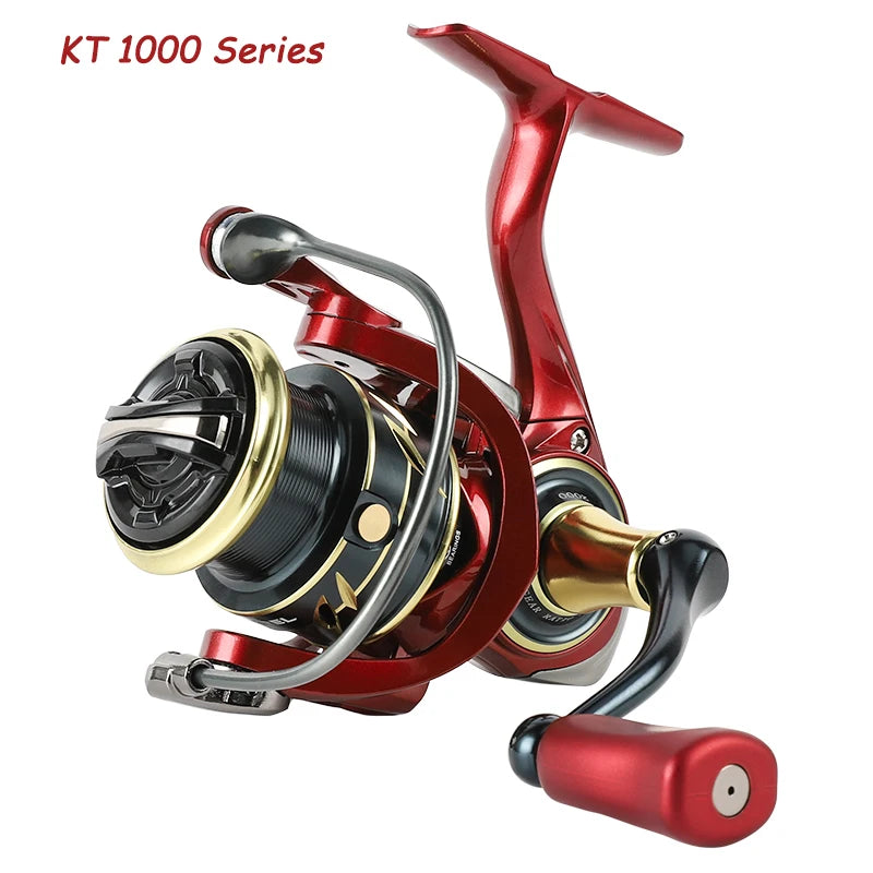 D1 Fishing Spinning Reel 6KG Max Drag Power 1000-2000 Series Metal Fishing Reel 5+1 Ball Bearings Saltwater Fishing Tackle
