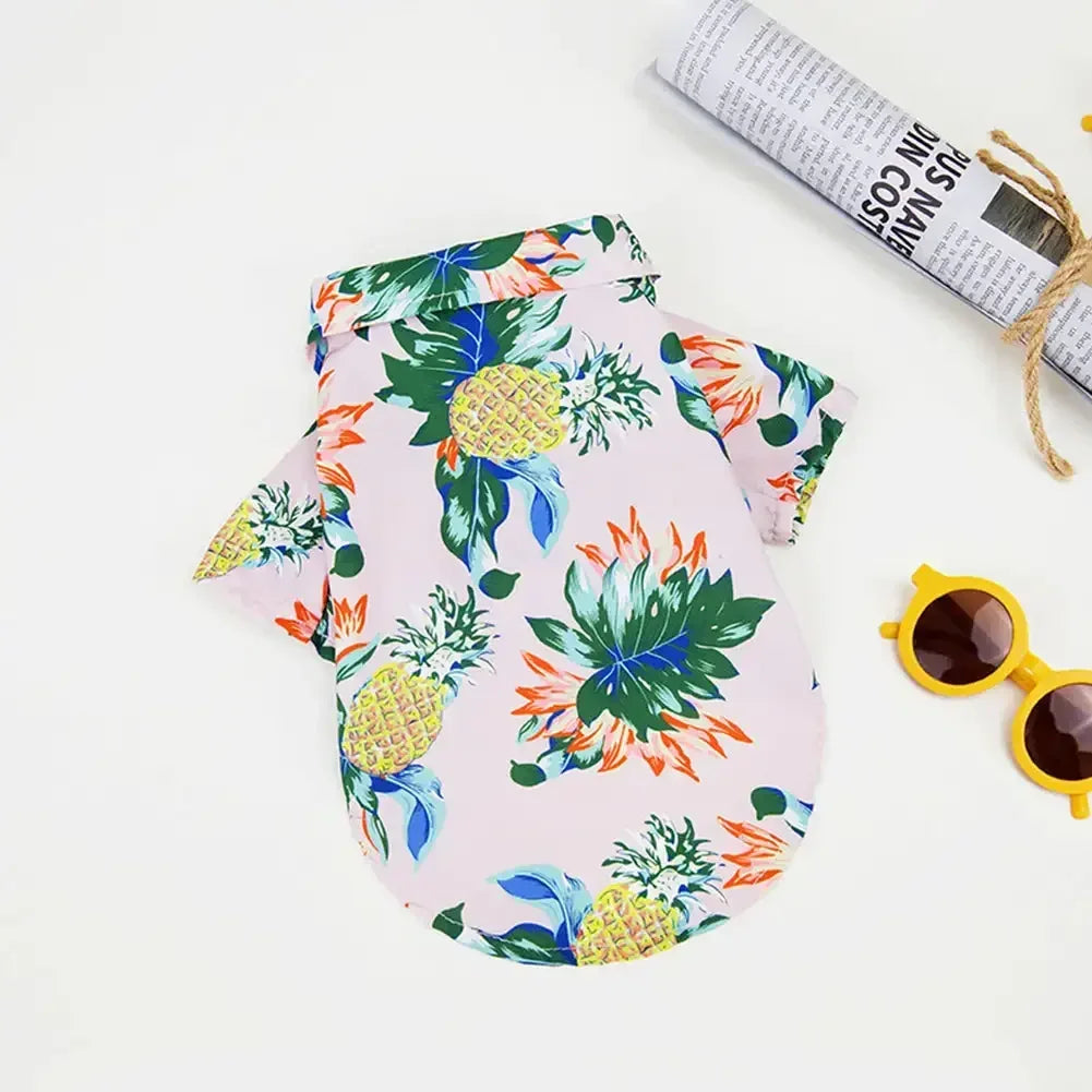XL-5XL Hawaii Style Cute Summer T-shirts Comfortable Printed Pet Shirt For Medium Large Dog Puppy Pet Clothes Pet Products