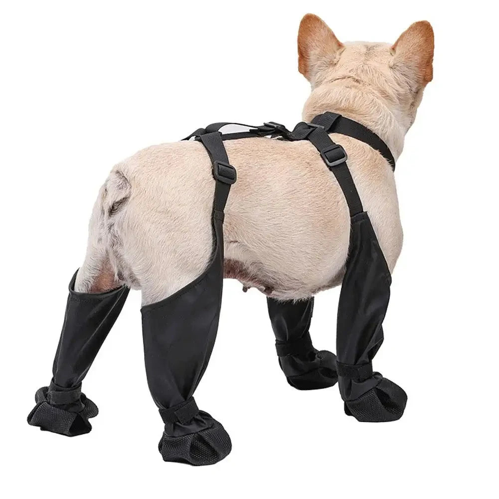 Dog Shoes Waterproof Summer Adjustable Boots Rain Day Pet Breathable Shoes For Outdoor Walking Soft French Bulldog Paws protect - My Store