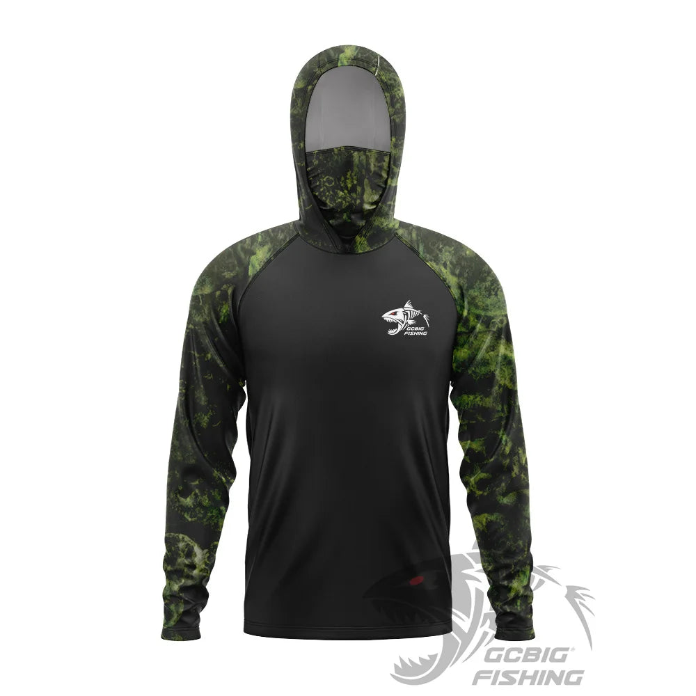 Huk Fishing Hoodie T-shirts Men Long Sleeve Protection Hoodies Face Mask Apparel Hunting Sea Fishing jersey de pesca para hombre