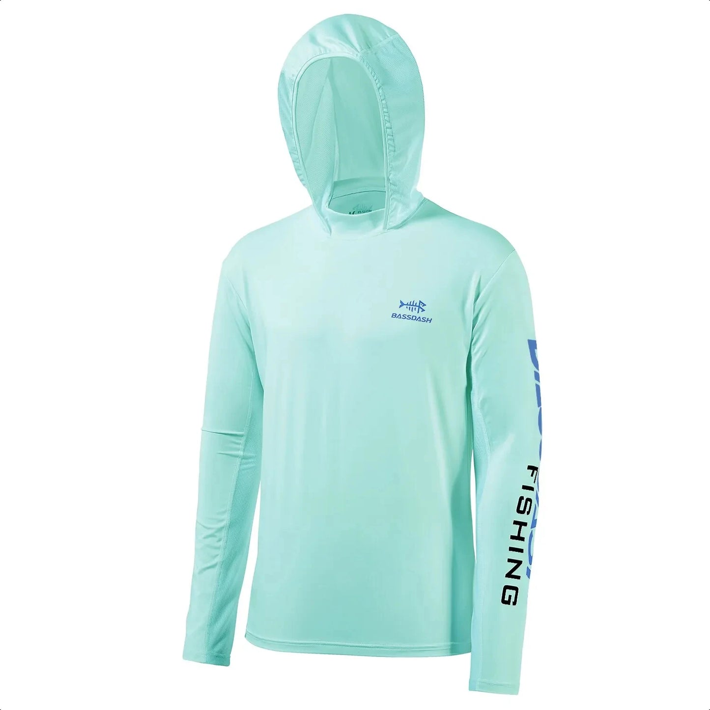 UPF 50+ Men's UV Sun Protection Long Sleeve Hooded Fishing Shirts