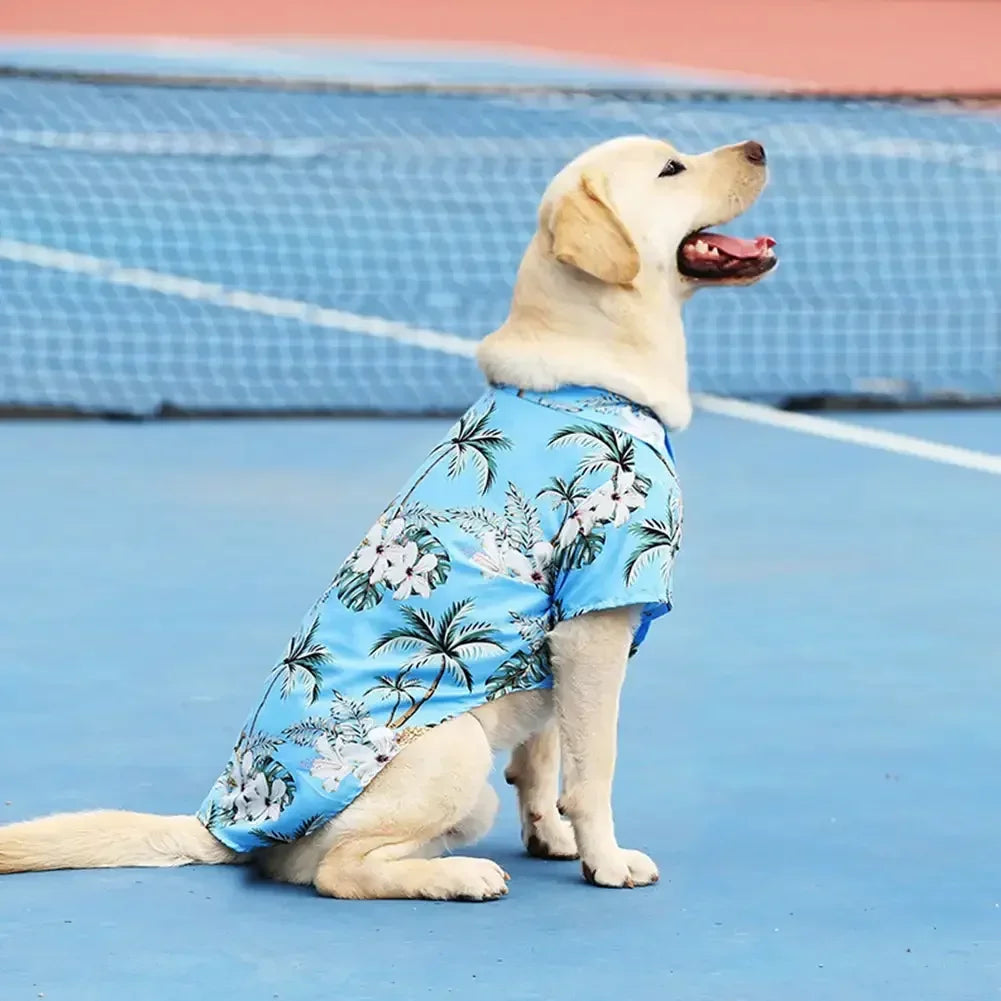 XL-5XL Hawaii Style Cute Summer T-shirts Comfortable Printed Pet Shirt For Medium Large Dog Puppy Pet Clothes Pet Products