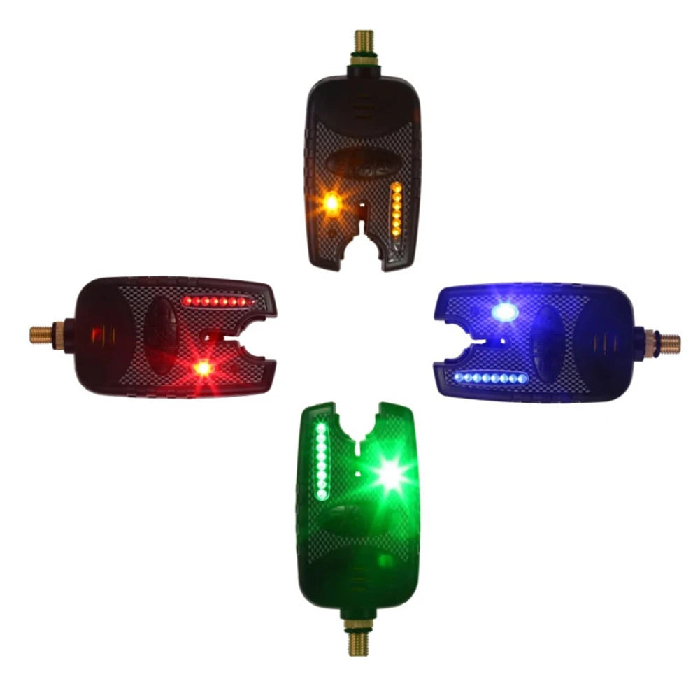 LED Fishing Bait Alarm Low Battery Alert Function Fishing Bite Indicator Illuminated 20S Carp Fishing Bite Sound Alert Sensitive