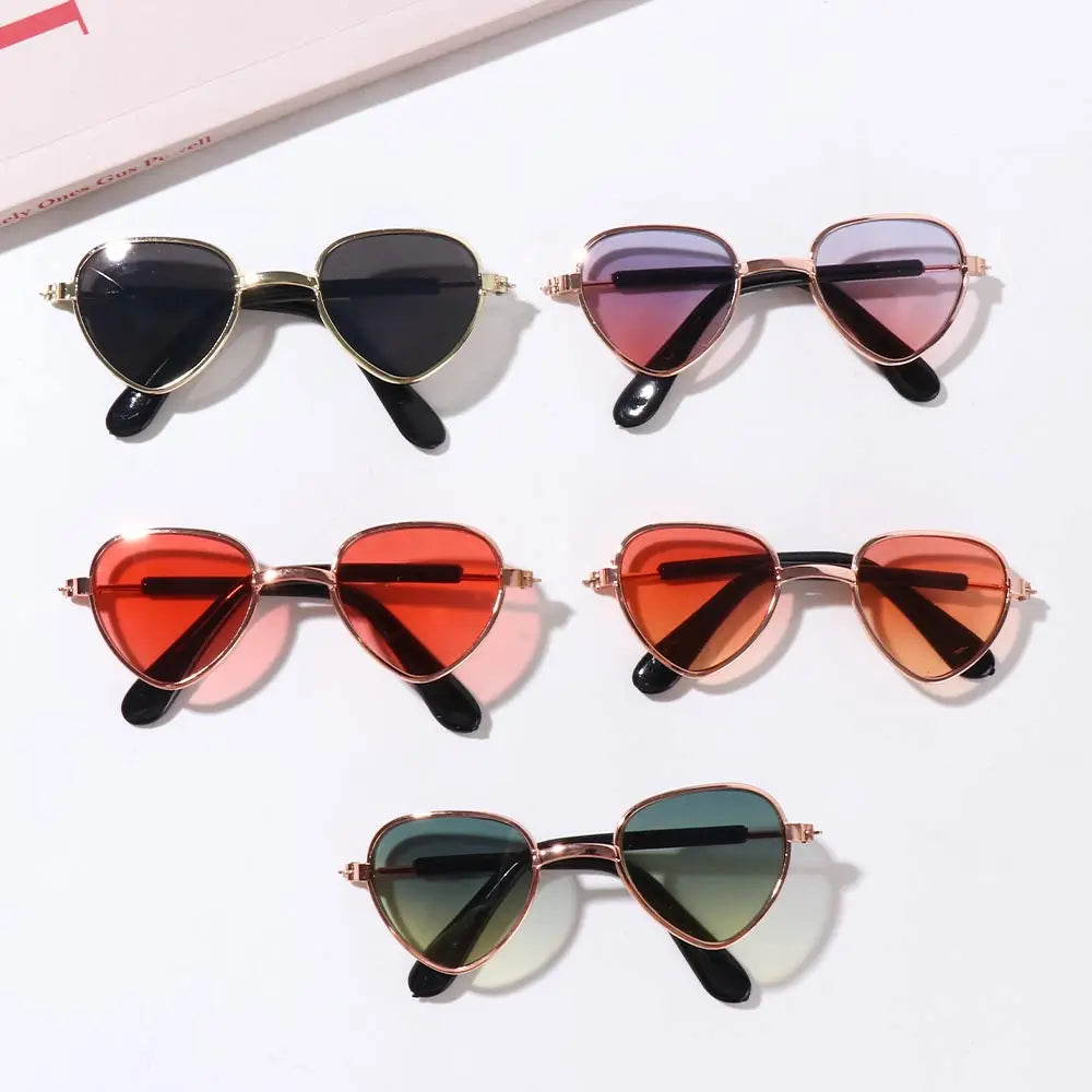 Dog Cat Sunglasses Cat Pet Product Lovely Vintage Round Reflection Eyewear Glasses Small Dog Cat Pet Photo Props Accessories