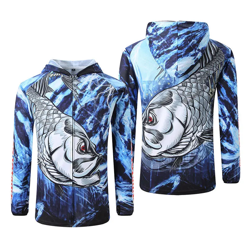 2025 SPATA Outdoor Sports Fishing Shirts Anti-UV Fishing Jersey Sunscreen Breathable Moisture-wicking Quick Dry FIshing Clothing