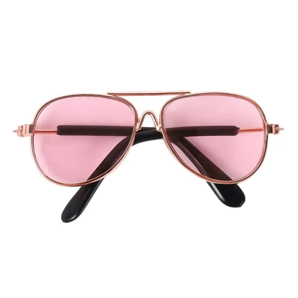 Dog Cat Sunglasses Cat Pet Product Lovely Vintage Round Reflection Eyewear Glasses Small Dog Cat Pet Photo Props Accessories