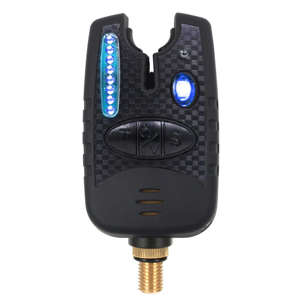 LED Fishing Bait Alarm Low Battery Alert Function Fishing Bite Indicator Illuminated 20S Carp Fishing Bite Sound Alert Sensitive