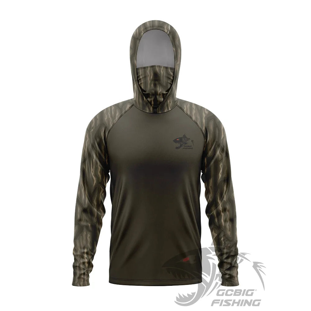 Huk Fishing Hoodie T-shirts Men Long Sleeve Protection Hoodies Face Mask Apparel Hunting Sea Fishing jersey de pesca para hombre