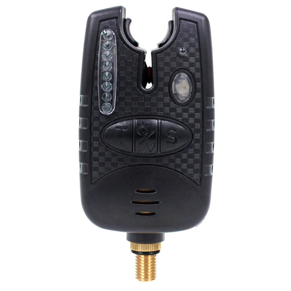 LED Fishing Bait Alarm Low Battery Alert Function Fishing Bite Indicator Illuminated 20S Carp Fishing Bite Sound Alert Sensitive