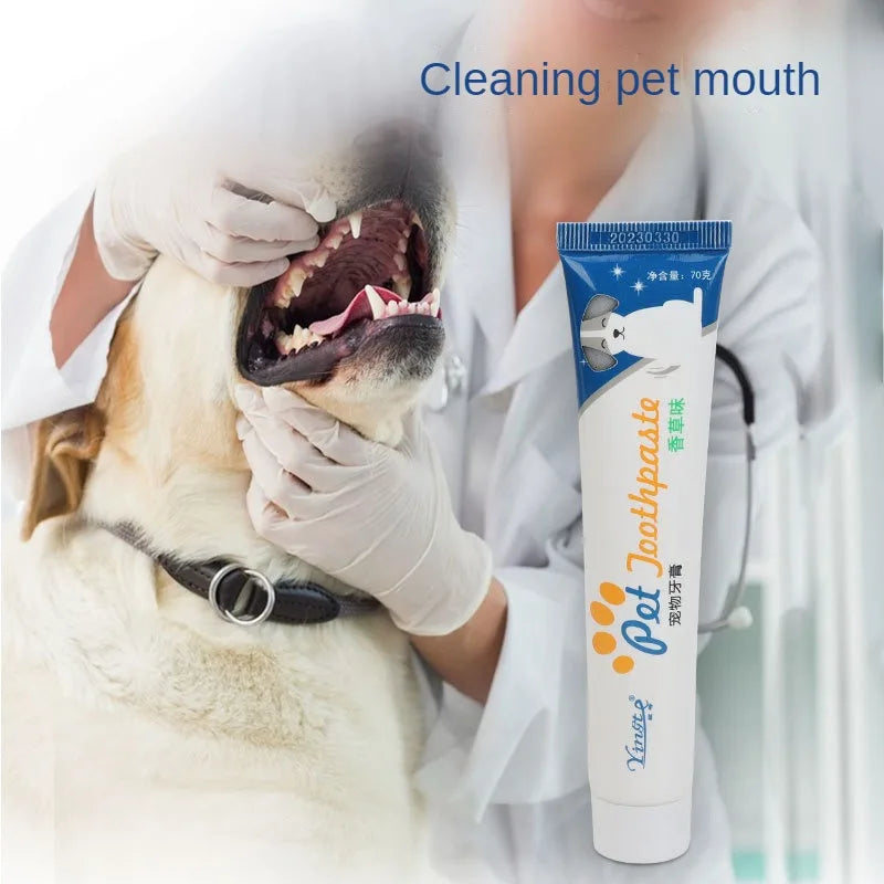 Dog Healthy Edible Toothpaste Small Dog Cats Mouth And Teeth Cleaning And Care Supplies Vanilla And Beef 2 Taste Pet Accessories