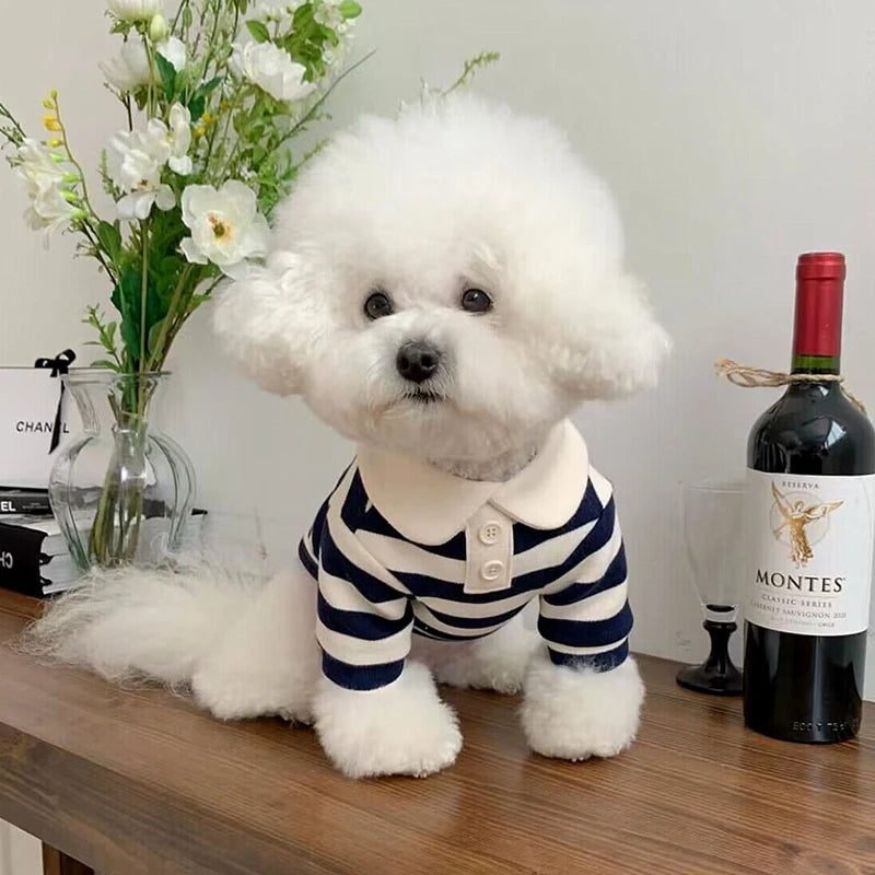 Fashion Pet Dog Striped Shirt Summer Puppy Clothes Cute Cat Vest Breathable Dog Thin Shirt Pet Kitten Clothing Chihuahua Clothes