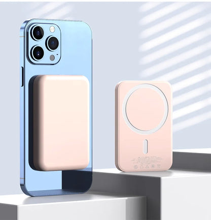 "10000mAh Magnetic Wireless Power Bank for MagSafe iPhones – Portable, Fast Type-C Charging, Simple & Large-Capacity Design"