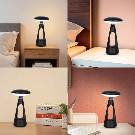 UFO Shape LED Desk Light Bedside Nightstand Lamps Type-C Rechargeable LED Table Lamp Bedroom Atmosphere Night Lights