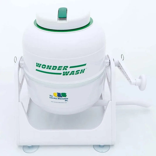 WonderWash Portable Mini Washing Machine for Apartment & Tiny Spaces - Manual Hand Clothes Washer with Retro Design