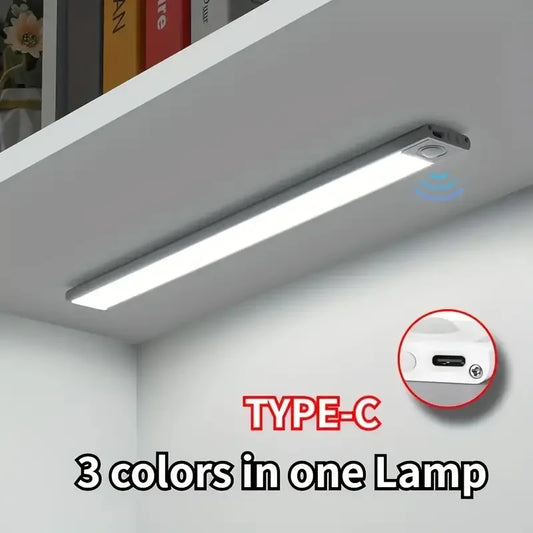 LED Motion Sensor Light Wireless USB Rechargeable Night Lamp Room Motion Detector Light Under Cabinet Lamp Night Lighting