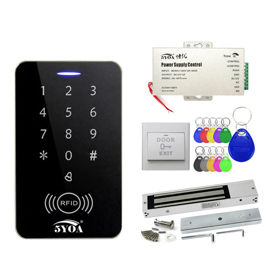 5YOA Access Control System Safe Electronic Gate Opener Home Garage Digital Set Eletric Magnetic RFID Smart Door Lock Kit