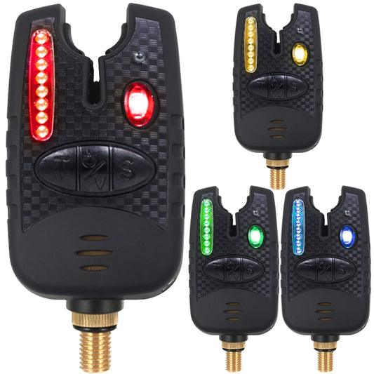 LED Fishing Bait Alarm Low Battery Alert Function Fishing Bite Indicator Illuminated 20S Carp Fishing Bite Sound Alert Sensitive