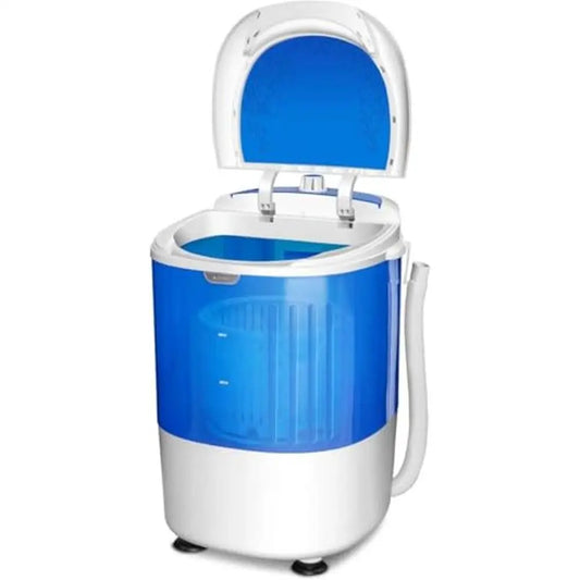 Portable Compact Mini Washing Machine with Spin Dryer 5.5lbs Washing Capacity Energy Saving Design Single Tub Washer Spin Basket
