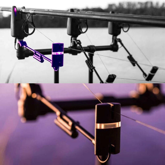 Carp Fishing Alarm Swinger Set Fishing Bite Alarms with 7 Color LED Indicator
