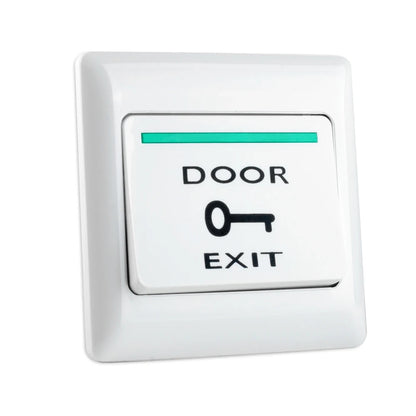 Waterproof Door Exit Button Release Switch NO/NC/COM Output Emergency Push Button Fireproof Plastic for Access Control System