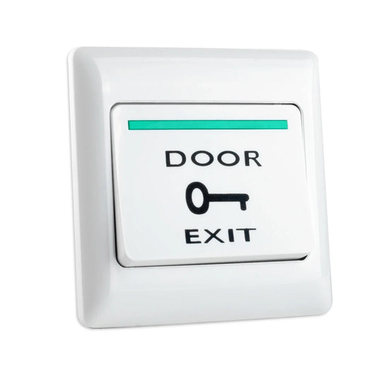 Waterproof Door Exit Button Release Switch NO/NC/COM Output Emergency Push Button Fireproof Plastic for Access Control System