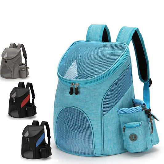 New Portable mesh Dog Bag Breathable Dog Backpack Foldable Large Capacity Cat Carrying Bag Portable Outdoor Travel Pet Carrier