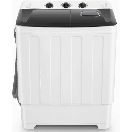 Nictemaw Portable Washing Machine 30Lbs Capacity Washer and Dryer Combo 2 In 1 Compact Twin Tub Laundry Washer (19Lbs)
