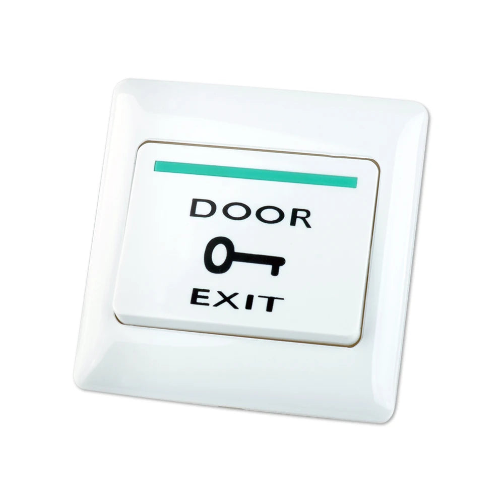 Waterproof Door Exit Button Release Switch NO/NC/COM Output Emergency Push Button Fireproof Plastic for Access Control System